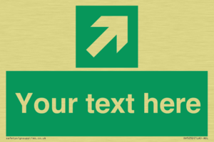 Custom Arrow Top Right Sign